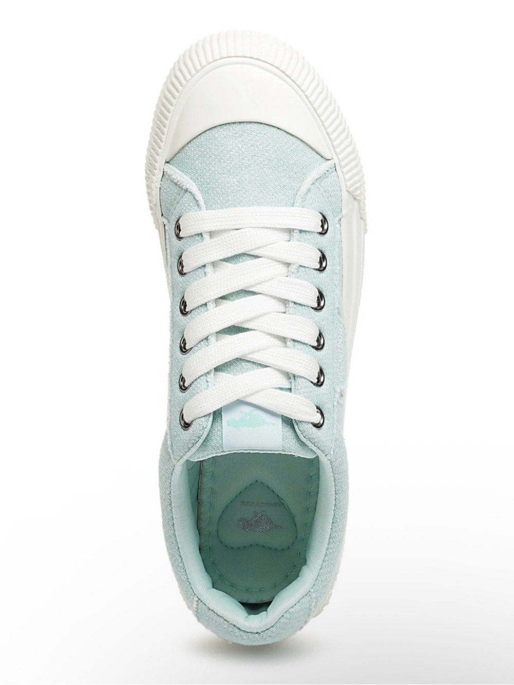Rocket Dog Turquoise and White Low-Top Lace Sneakers